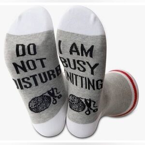 Do not disturb Knitting Novelty Socks 🛍️ 3/25 🛍️